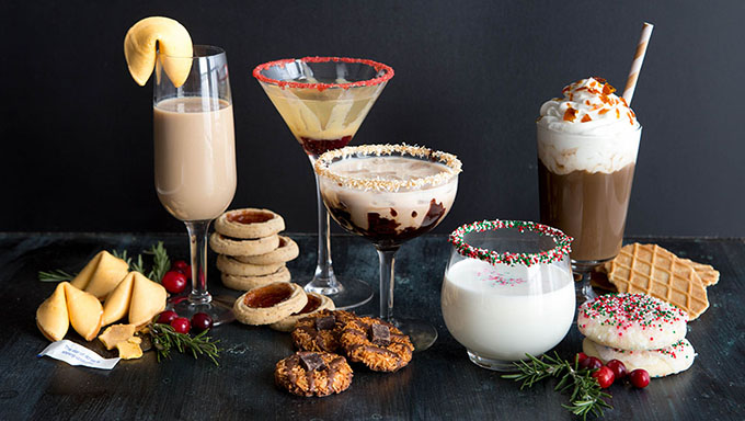 christmas cookie cocktails latte