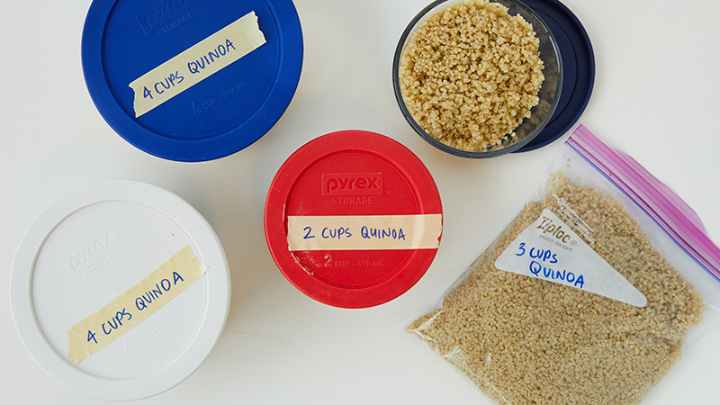 Quinoa prepped