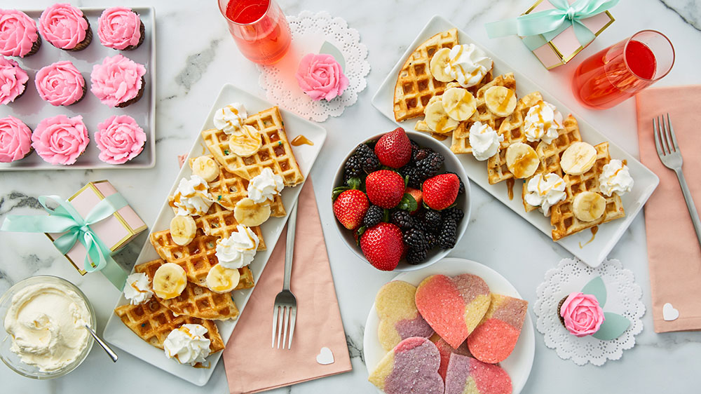 Galentines Day Brunch Table