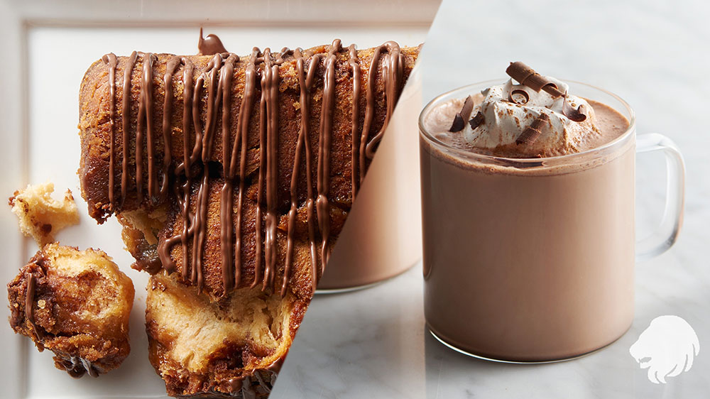 Nutella® Cheesecake Monkey Bread Loaf + Mexican Hot Cocoa