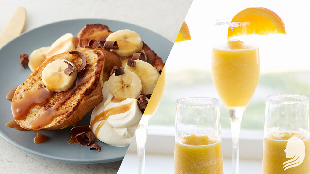 Easy French Toast, Banoffee Style + Mimosa Margaritas