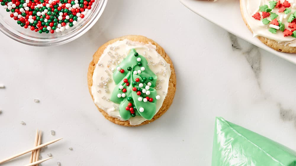 christmas tree cookie