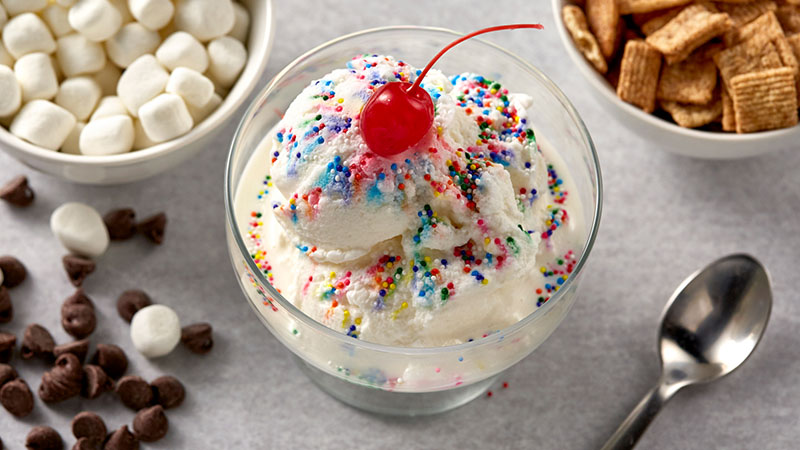 Homemade ice cream