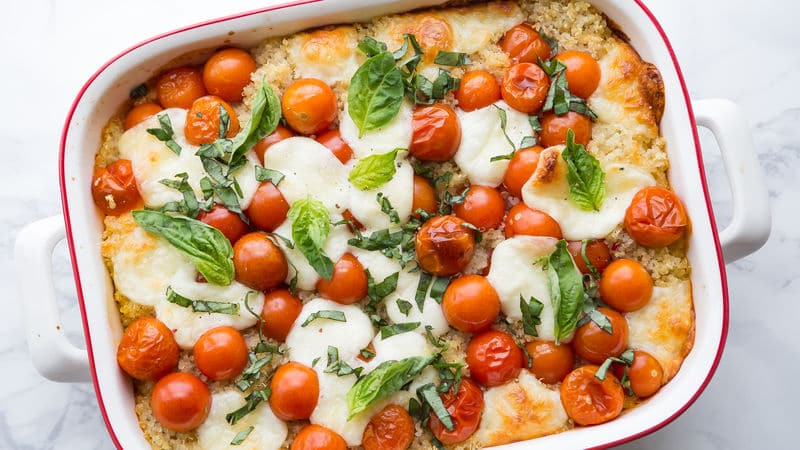 Caprese Quinoa Bake