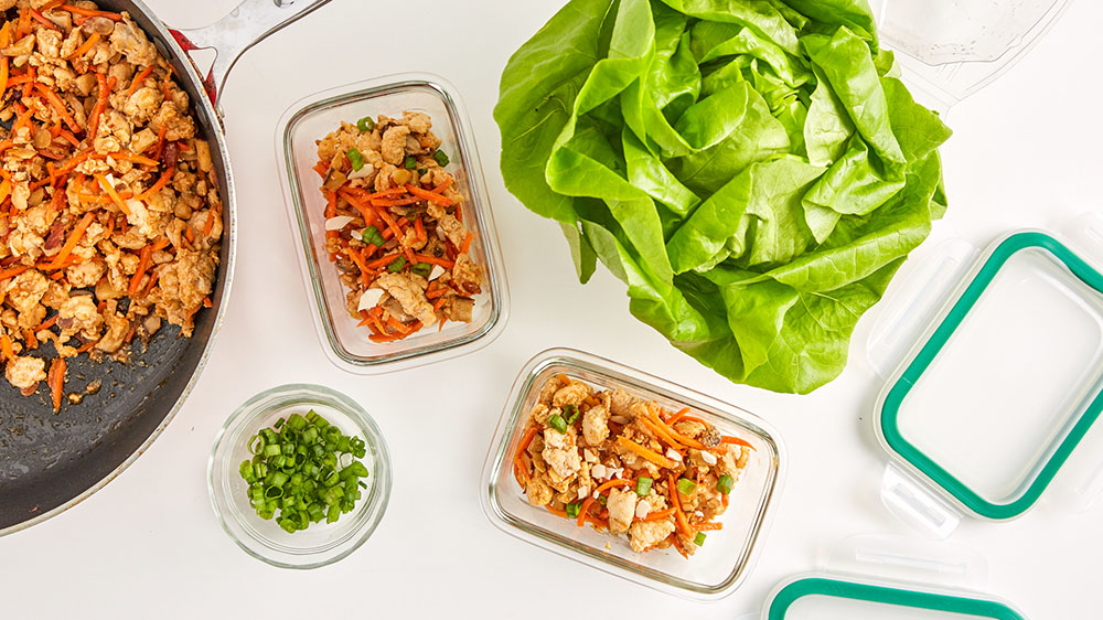 lettuce wrap prep ingredients