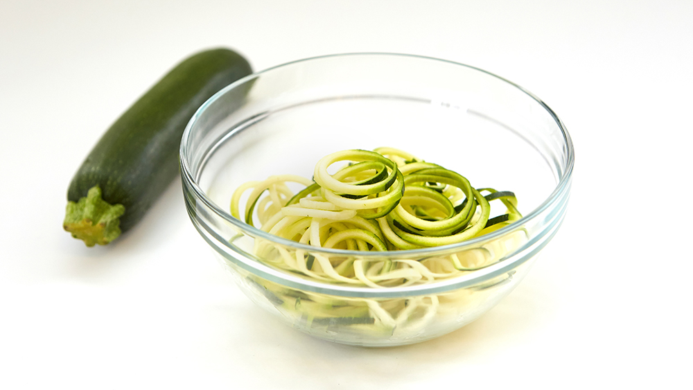 Zoodles in a bowl