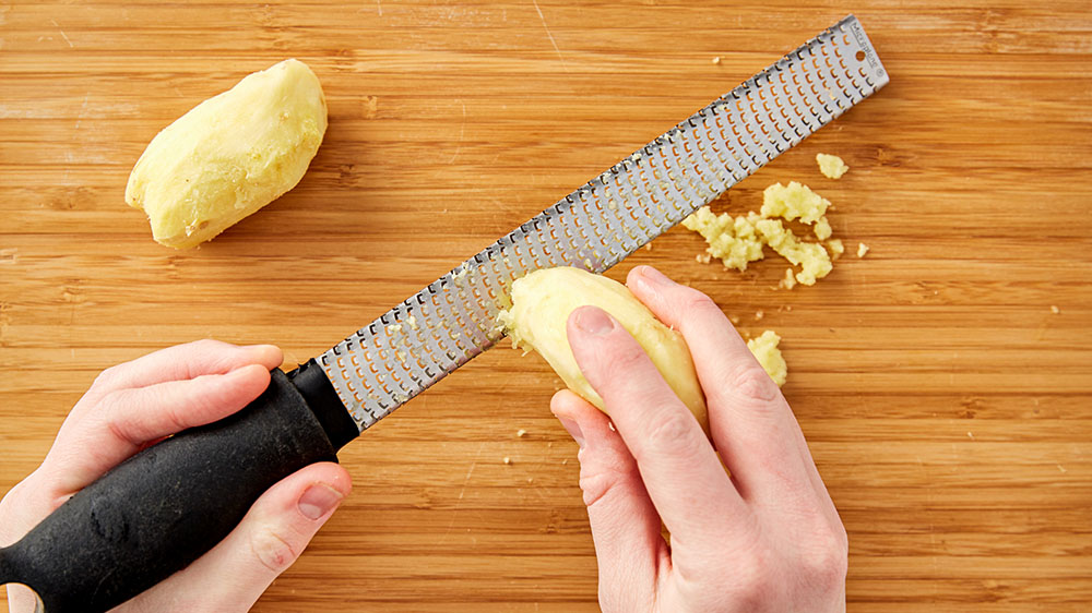 grating ginger