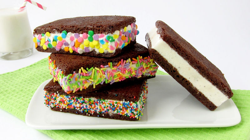 Brownie Ice Cream Sandwiches