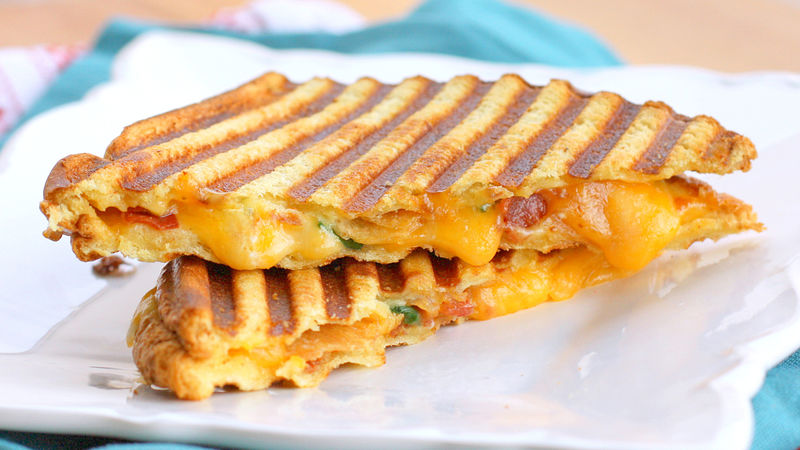 Loaded Baked Potato Grilled Cheese Sandwich