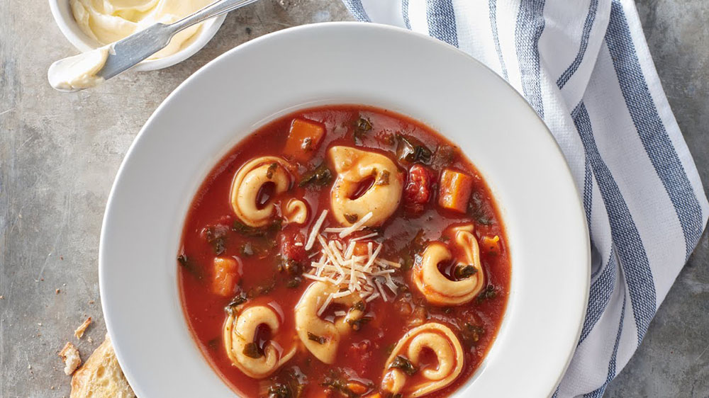 cheesy tortellini soup