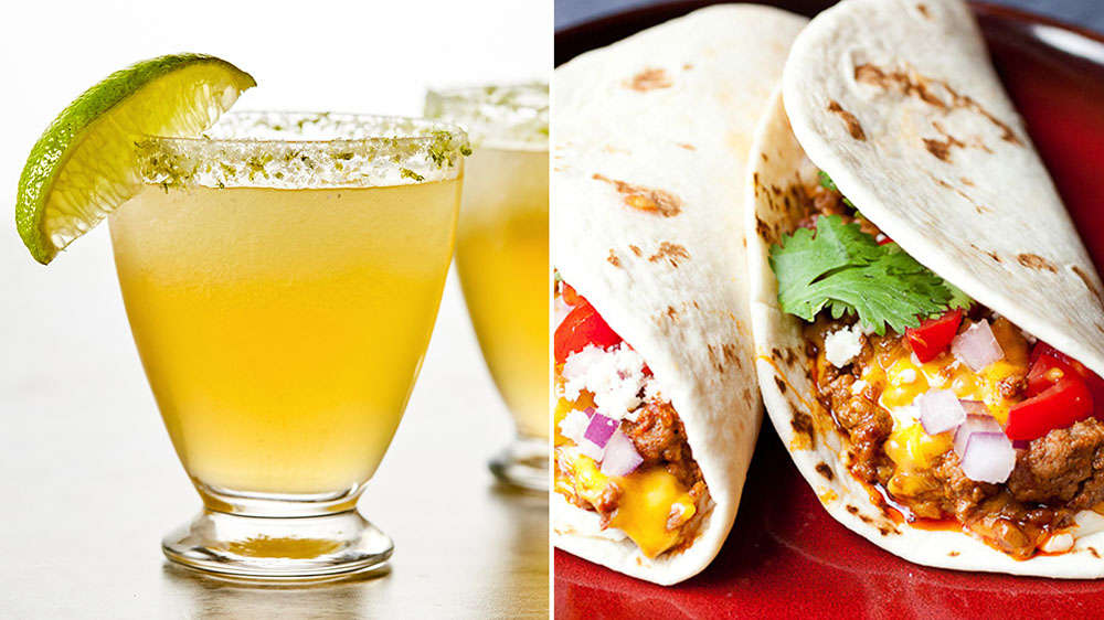 Beergarita and Easy Cheeseburger Tacos