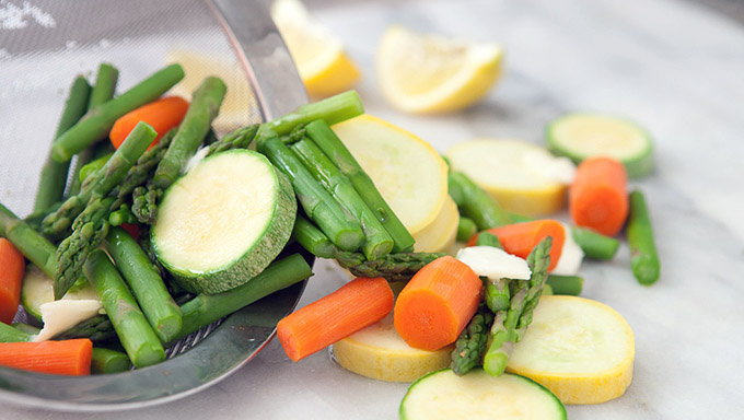 How to Steam Spring Vegetables