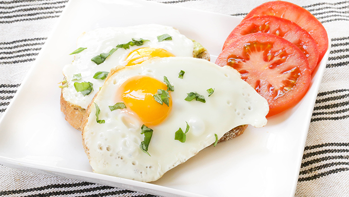 Pesto and Fried Egg Avocado Toast