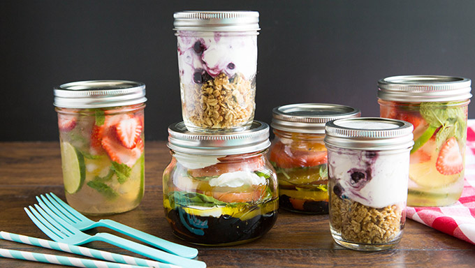 no-bake mason jar picnic