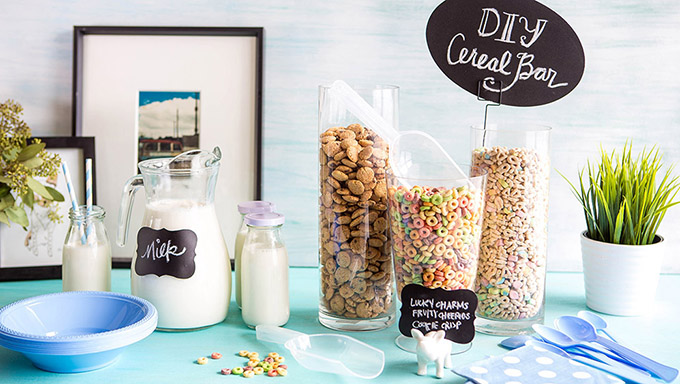 diy cereal breakfast party bar