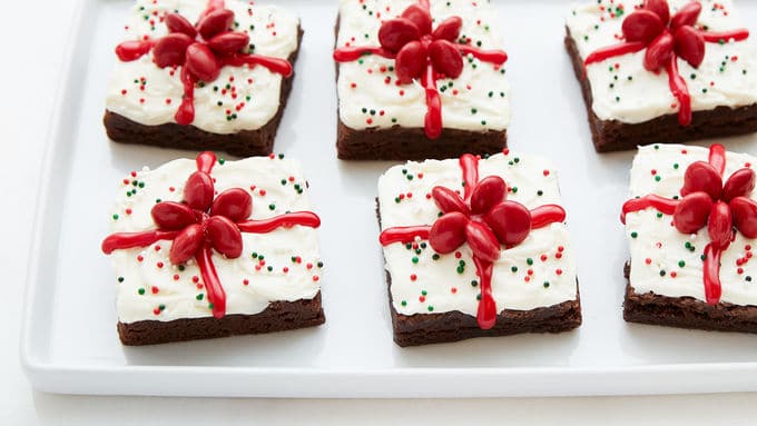 christmas present brownies