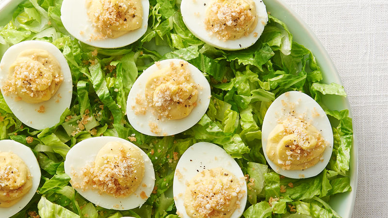 Caesar Deviled Eggs