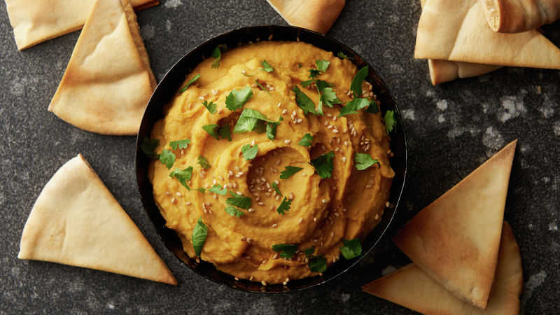 roasted sweet potato miso hummus