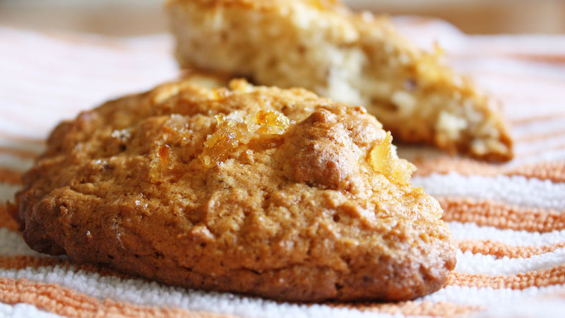 ginger pecan scones