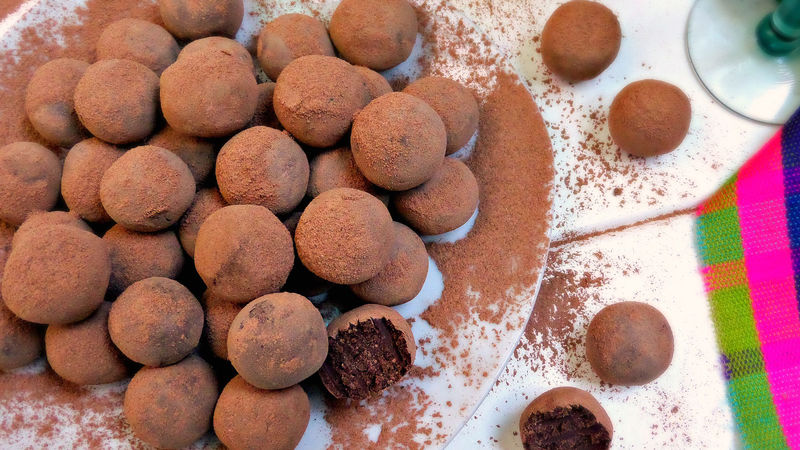 mexican chocolate truffles