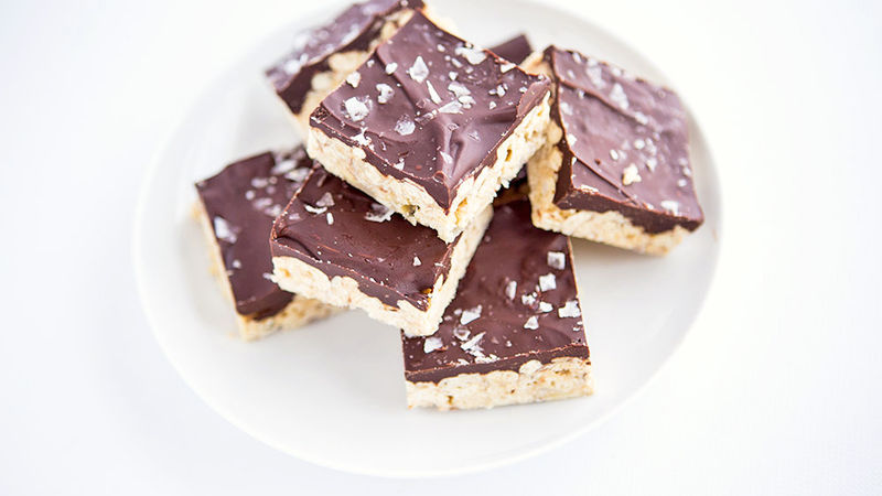 salted chocolate browned butter mallow bars