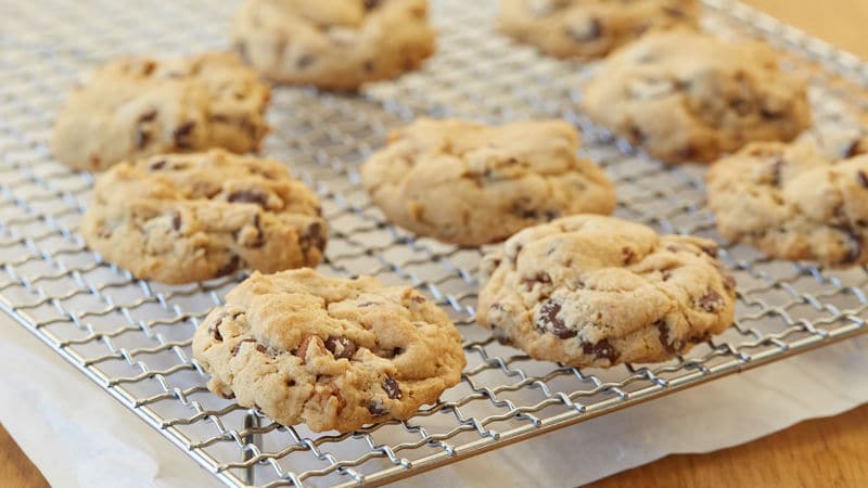 Vegan Chocolate Chip Cookies with Pecans