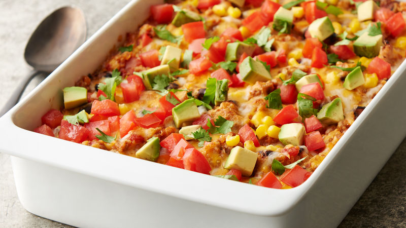 Cheesy Enchilada Quinoa Casserole
