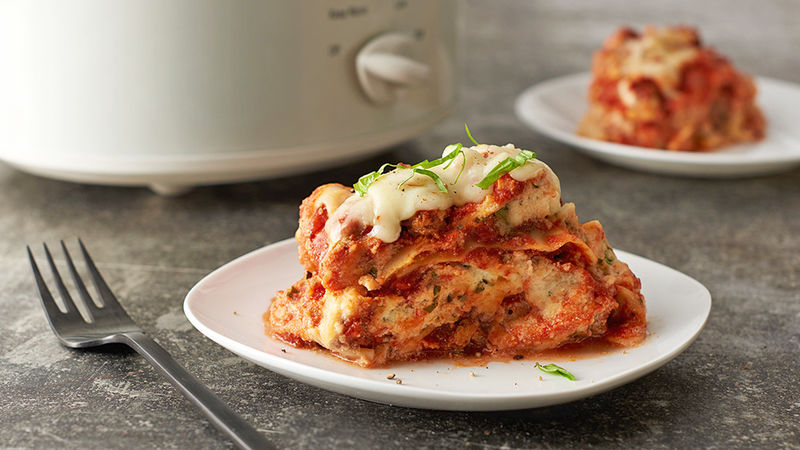 Easy Slow-Cooker Lasagna