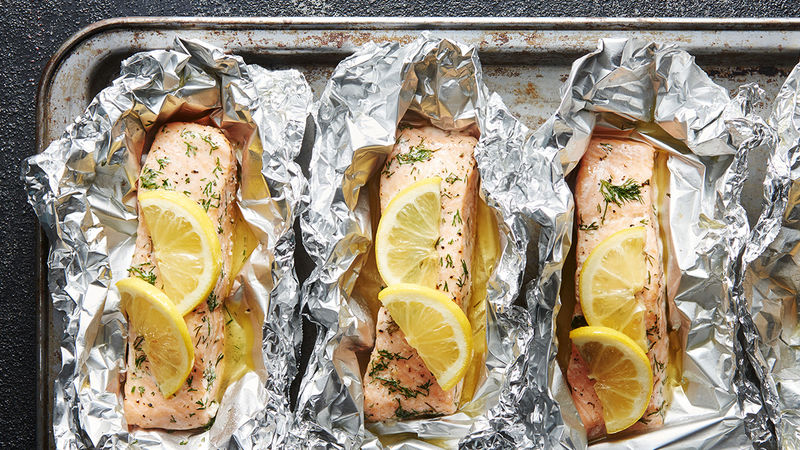 Lemon Herb Salmon Foil Packs