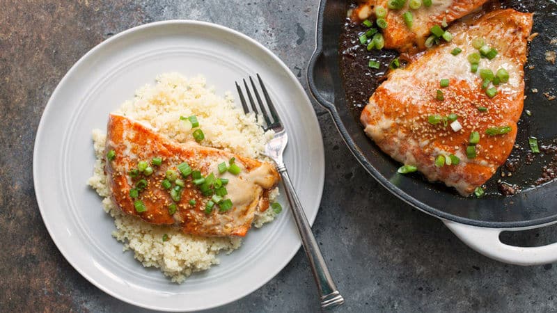 One-Pan Chili Maple Salmon