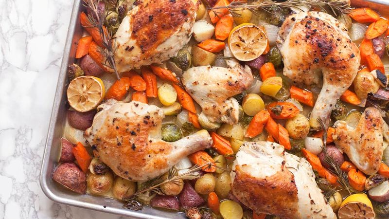 Sheet Pan Lemon Chicken and Vegetables