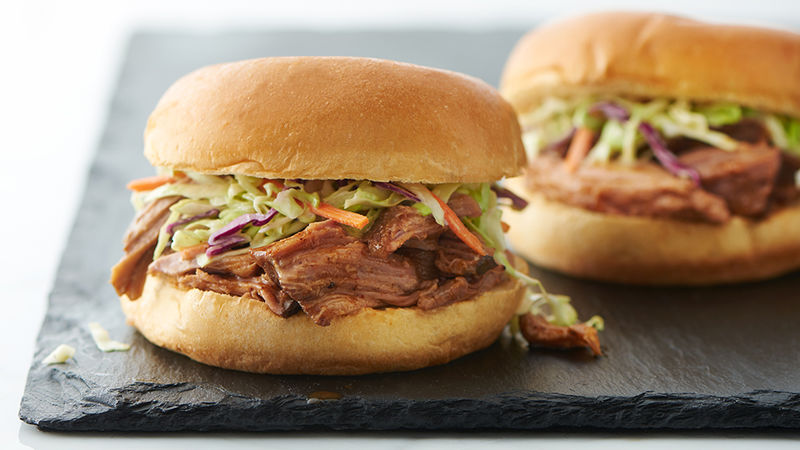 Slow-Cooker Root Beer Pork Sandwiches