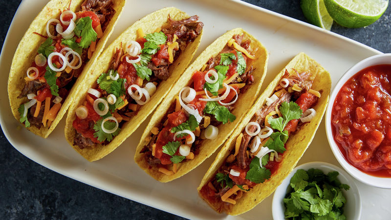 Slow-Cooker Shredded Beef Tacos