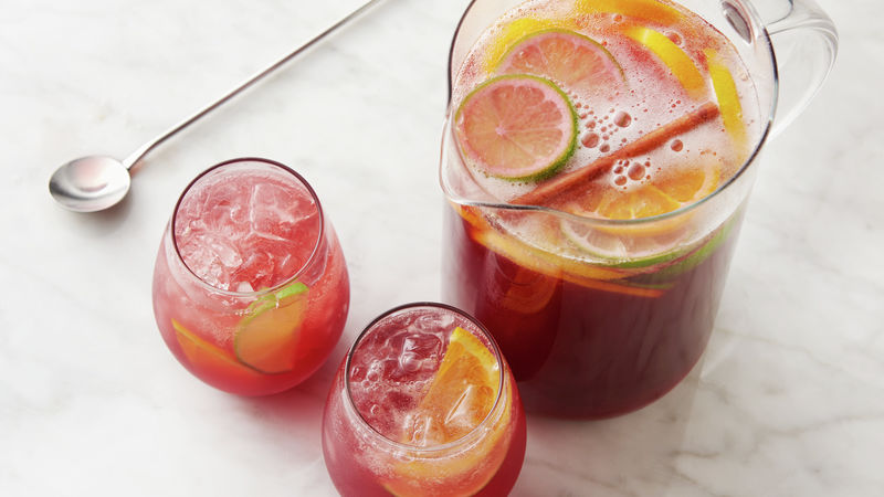 non alcoholic spiced sangria punch